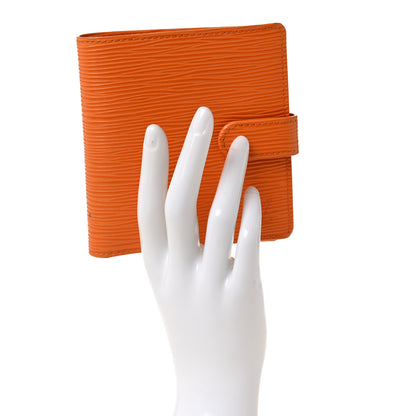 Louis Vuitton Epi Porte-Billets Compact Wallet Mandarin 2 of 9