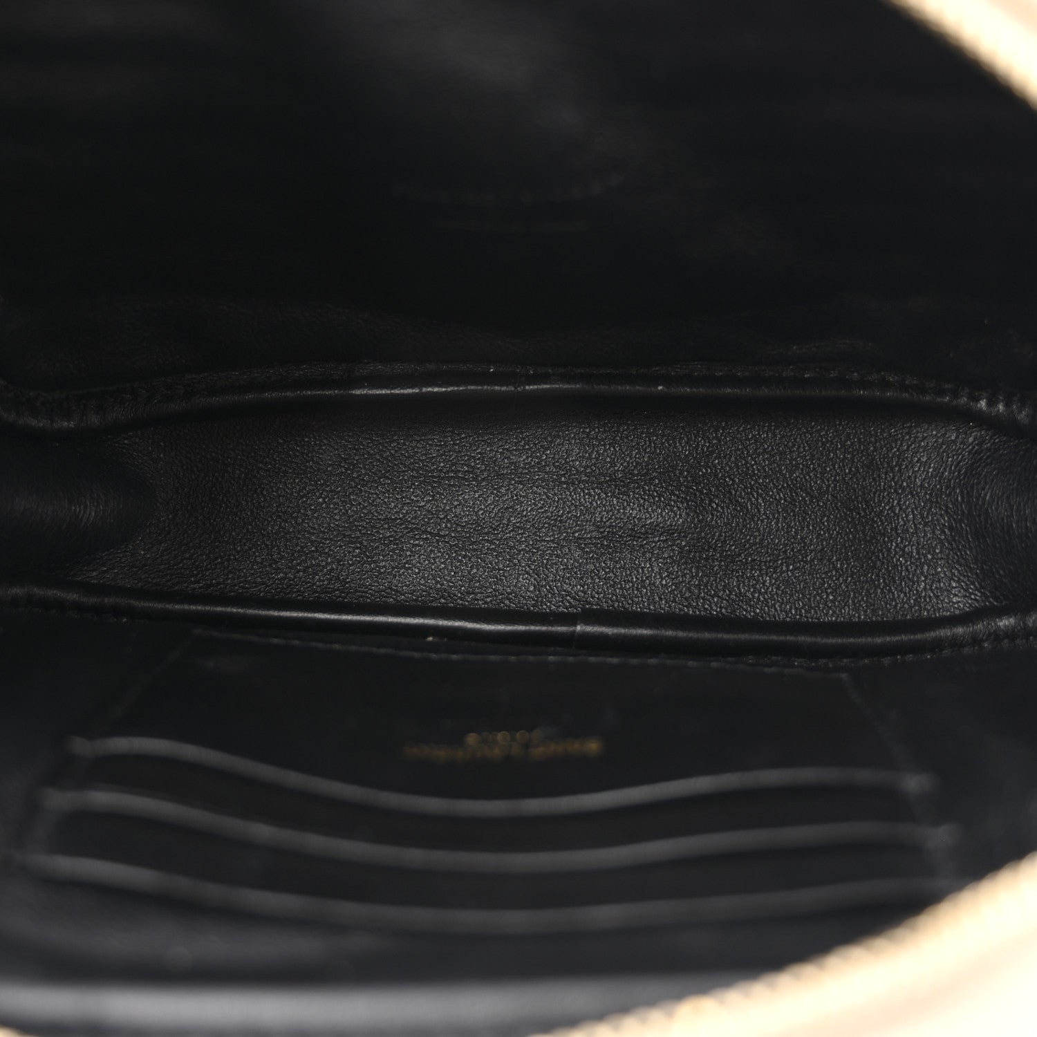 Saint Laurent Grain De Poudre Matelasse Monogram Mini Lou Camera Bag Dark Beige 5 of 11