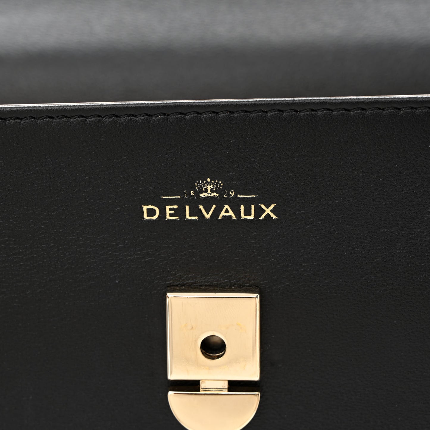 Calfskin MM Tempete Satchel Black