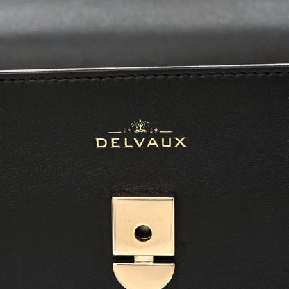 Delvaux Calfskin MM Tempete Satchel Black 7 of 11