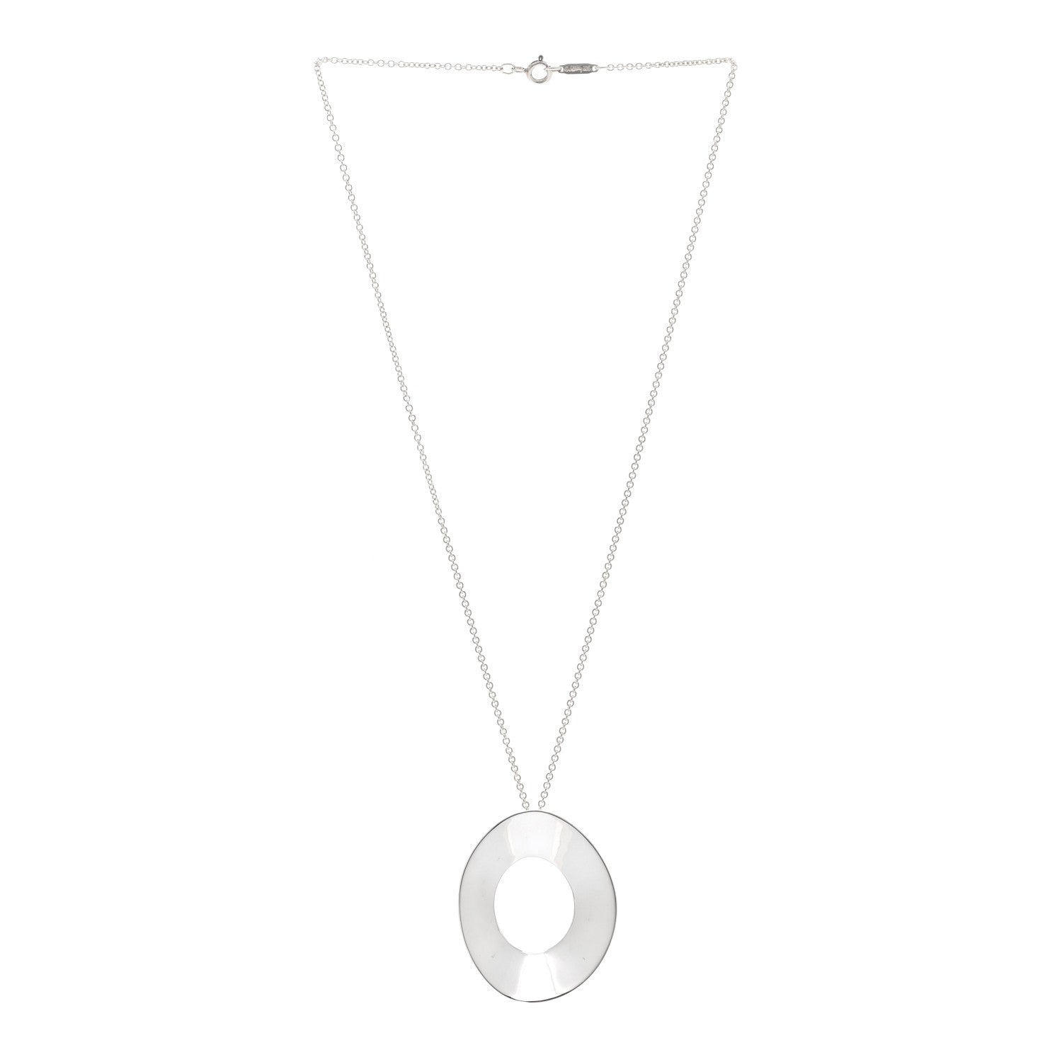Tiffany Sterling Silver Frank Gehry Morph Pendant Necklace 3 of 4