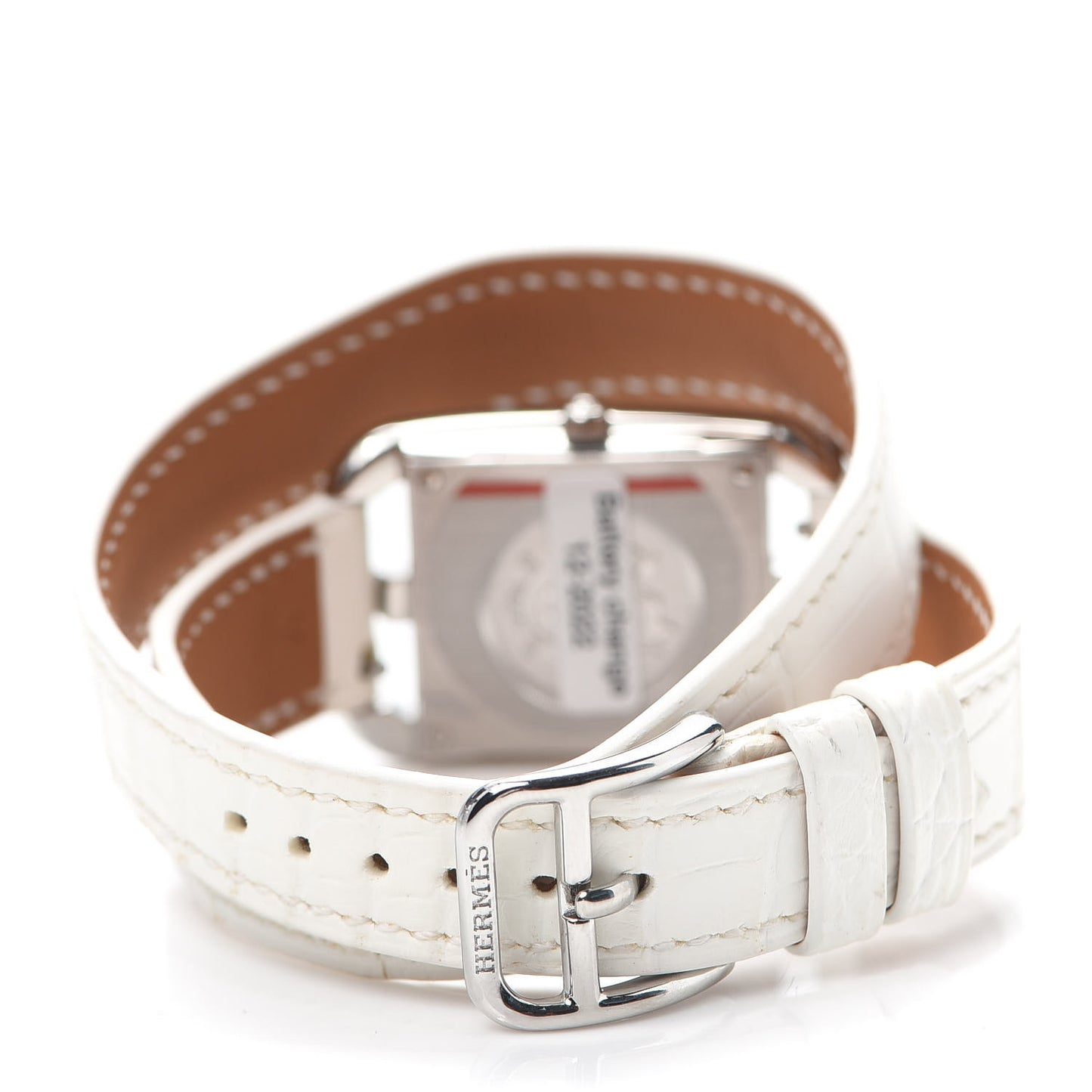 Stainless Steel Alligator 23mm Cape Cod Double Tour Quartz Watch Blanc