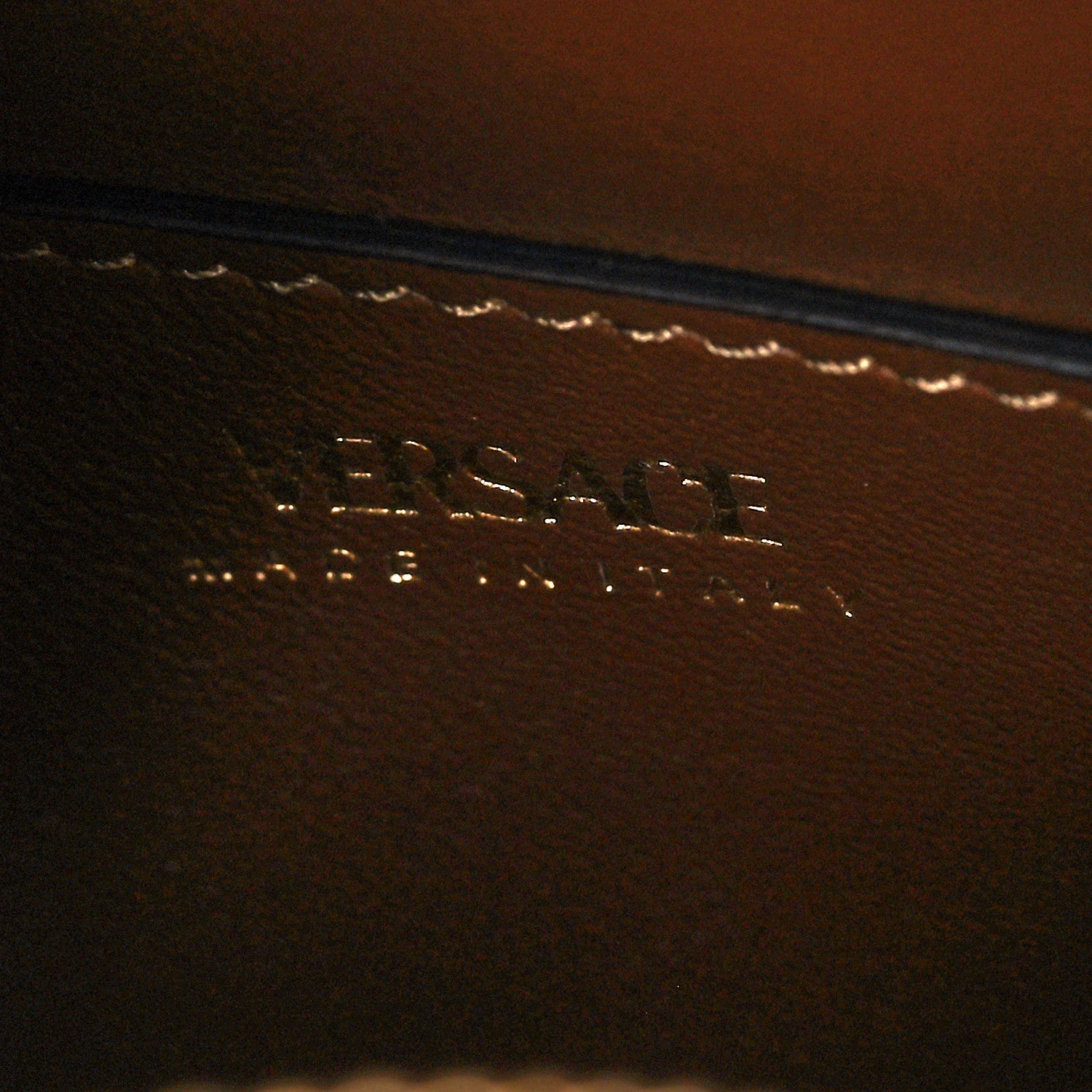 Versace Denim Mini La Medusa Chain Round Crossbody Bag Navy Blue 6 of 9