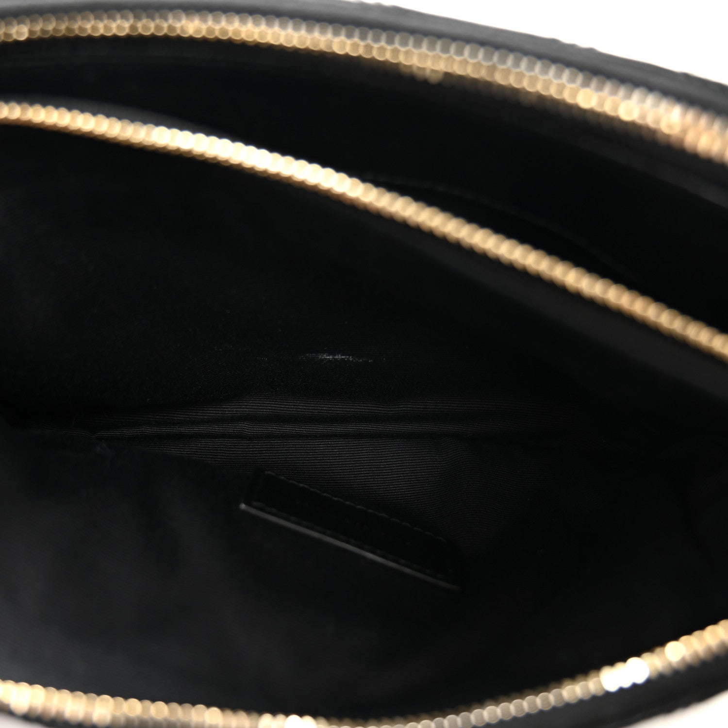 Saint Laurent Grained Lambskin Quilted Mini Becky Double Zip Bag Black 6 of 14