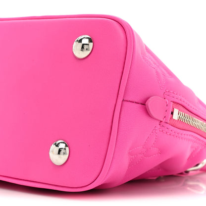 Louis Vuitton Calfskin Bubblegram Alma BB Rose Miami 7 of 9