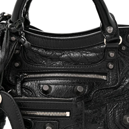 Balenciaga Agneau Arena Neo Cagole Handbag XS Black 7 of 10