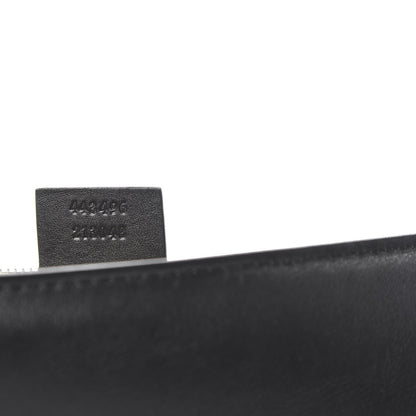 Gucci Calfskin Matelasse Medium GG Marmont Shoulder Bag Black 9 of 10