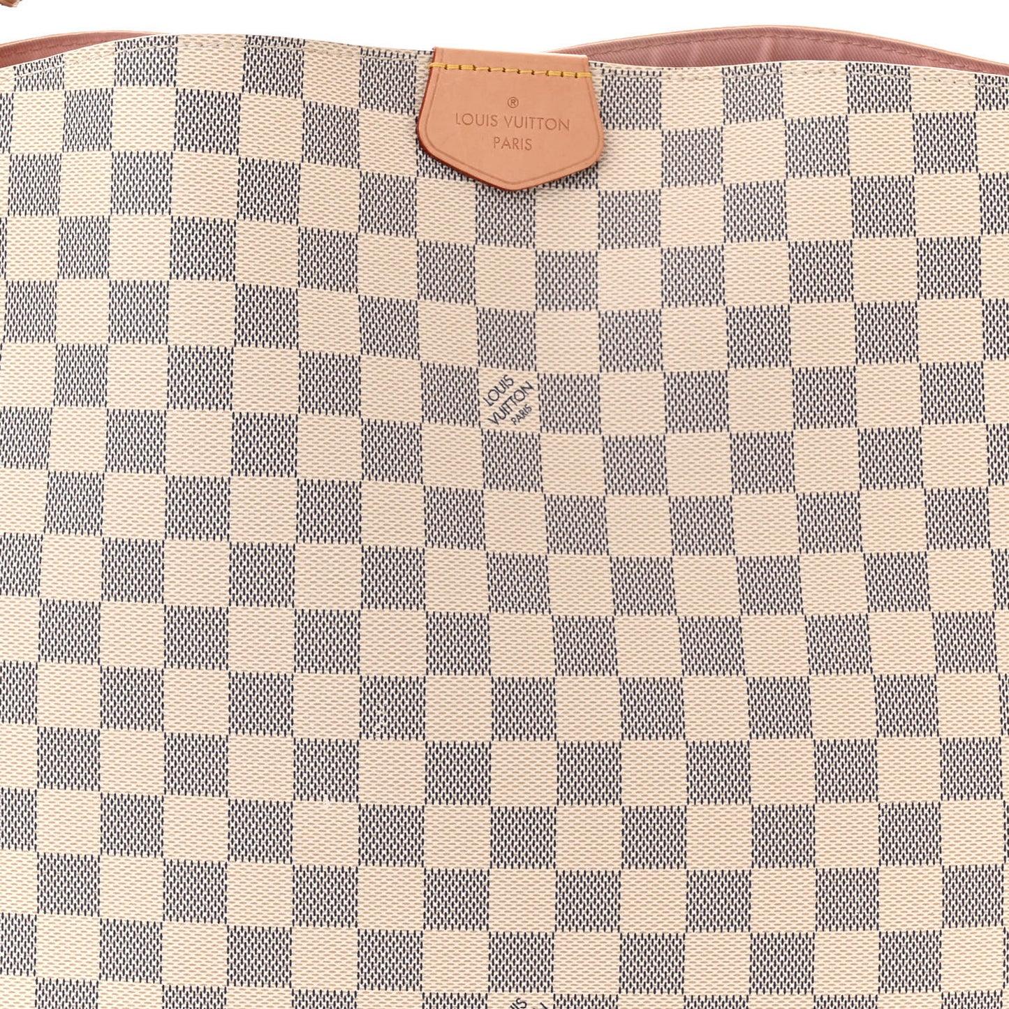 LOUIS VUITTON Damier Azur Graceful MM Rose Ballerine