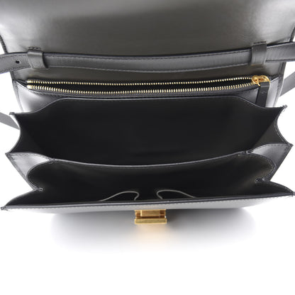 Celine Box Calfskin Medium Classic Box Flap Bag Anthracite 5 of 10