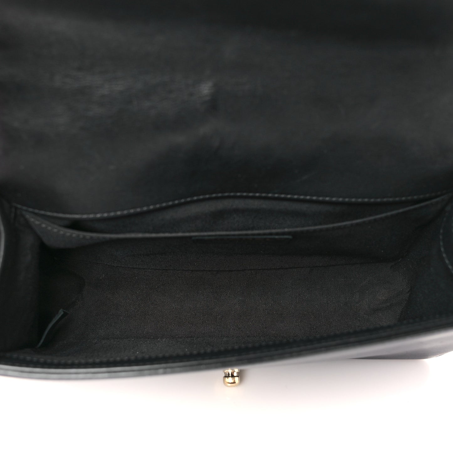 Lambskin Chevron Quilted Medium Boy Flap Black