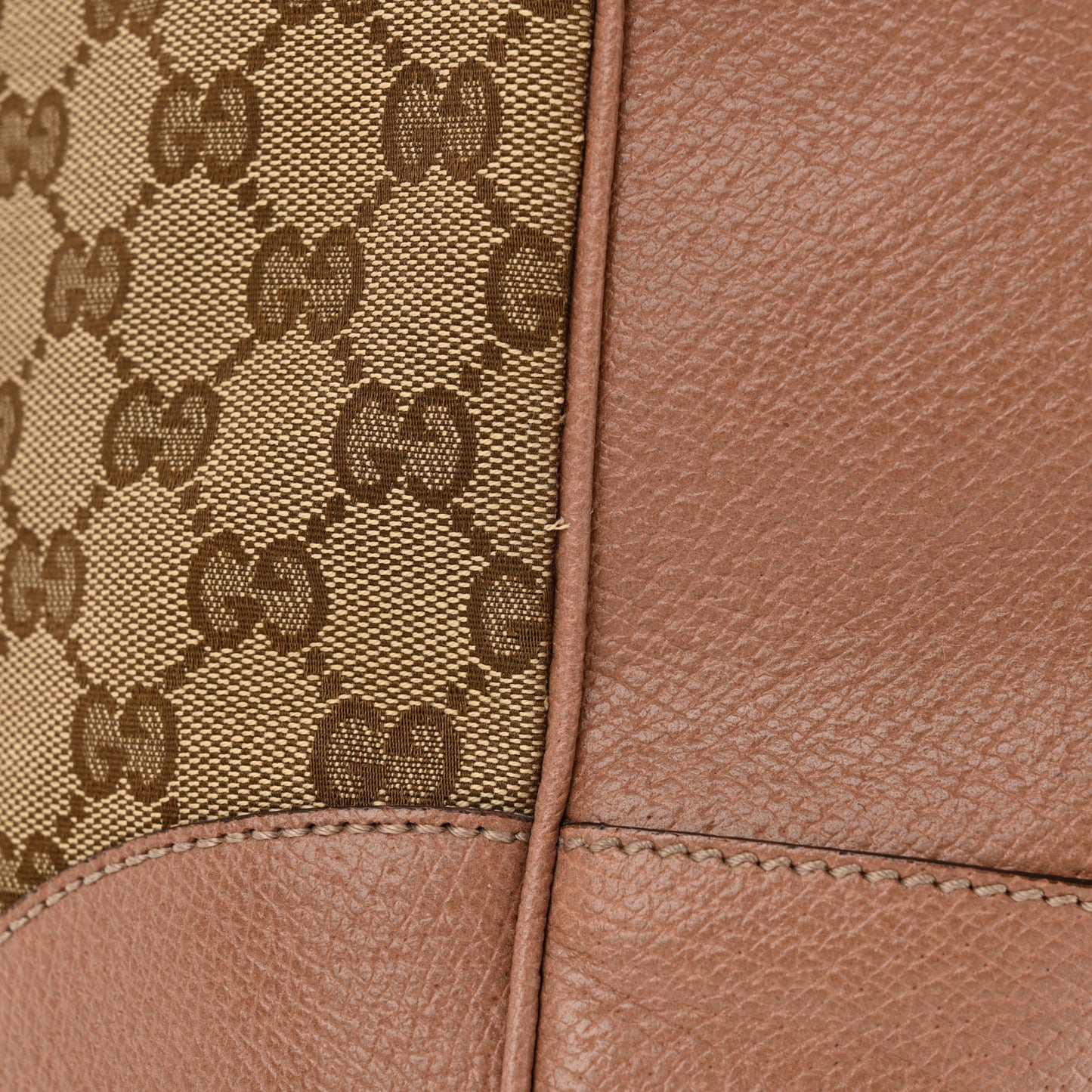 Monogram Medium Bree Zippered Tote Beige Dark Cipria