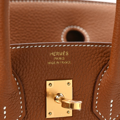Hermes Togo Birkin 25 Gold 6 of 9