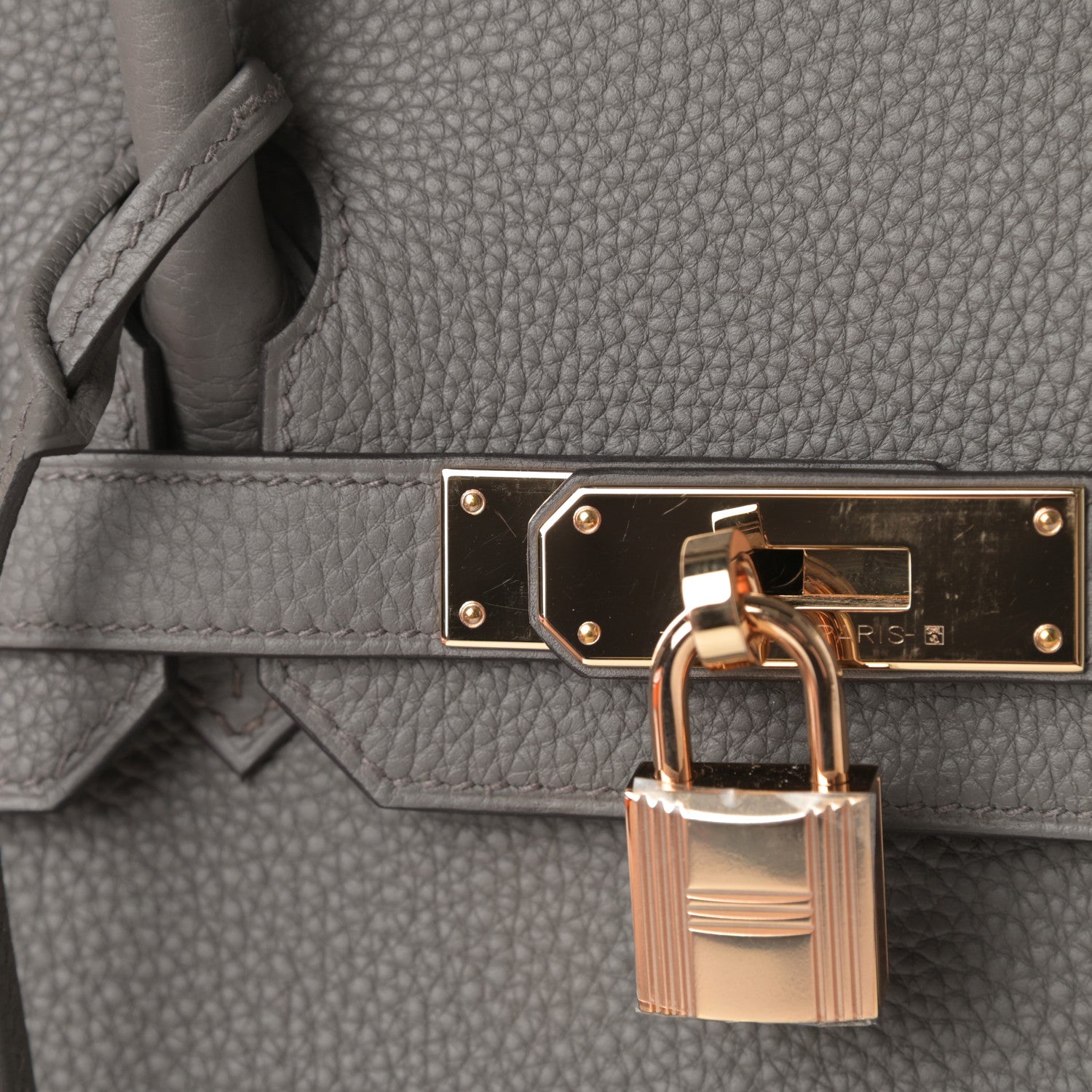 Hermes Togo Birkin 30 Etain 12 of 14