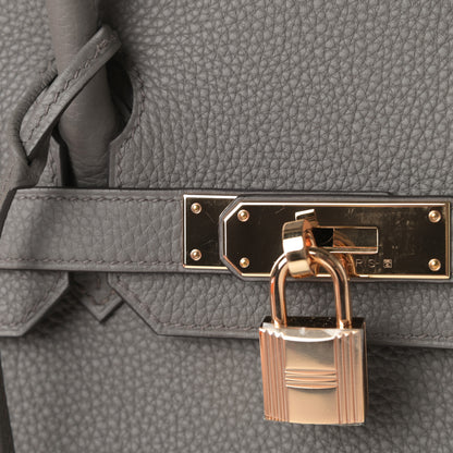 Hermes Togo Birkin 30 Etain 12 of 14