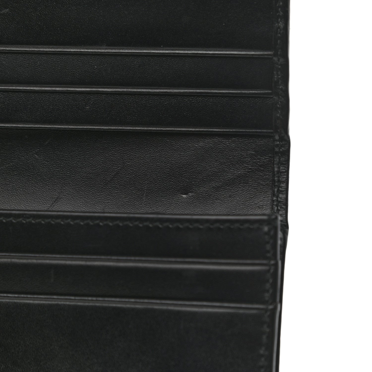 Prada City Calf Metal Continental Flap Wallet Black 12 of 12