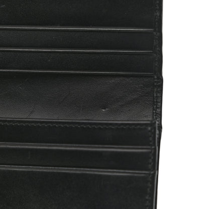 Prada City Calf Metal Continental Flap Wallet Black 12 of 12