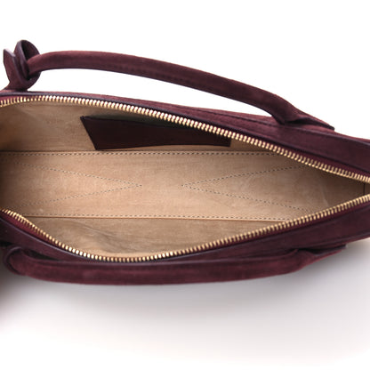 Alaia Suede Goatskin Teckel Clutch Rouge Grenat 6 of 11
