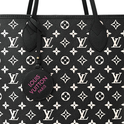 Louis Vuitton Empreinte Spring In The City Neverfull MM Black White Pink 7 of 9