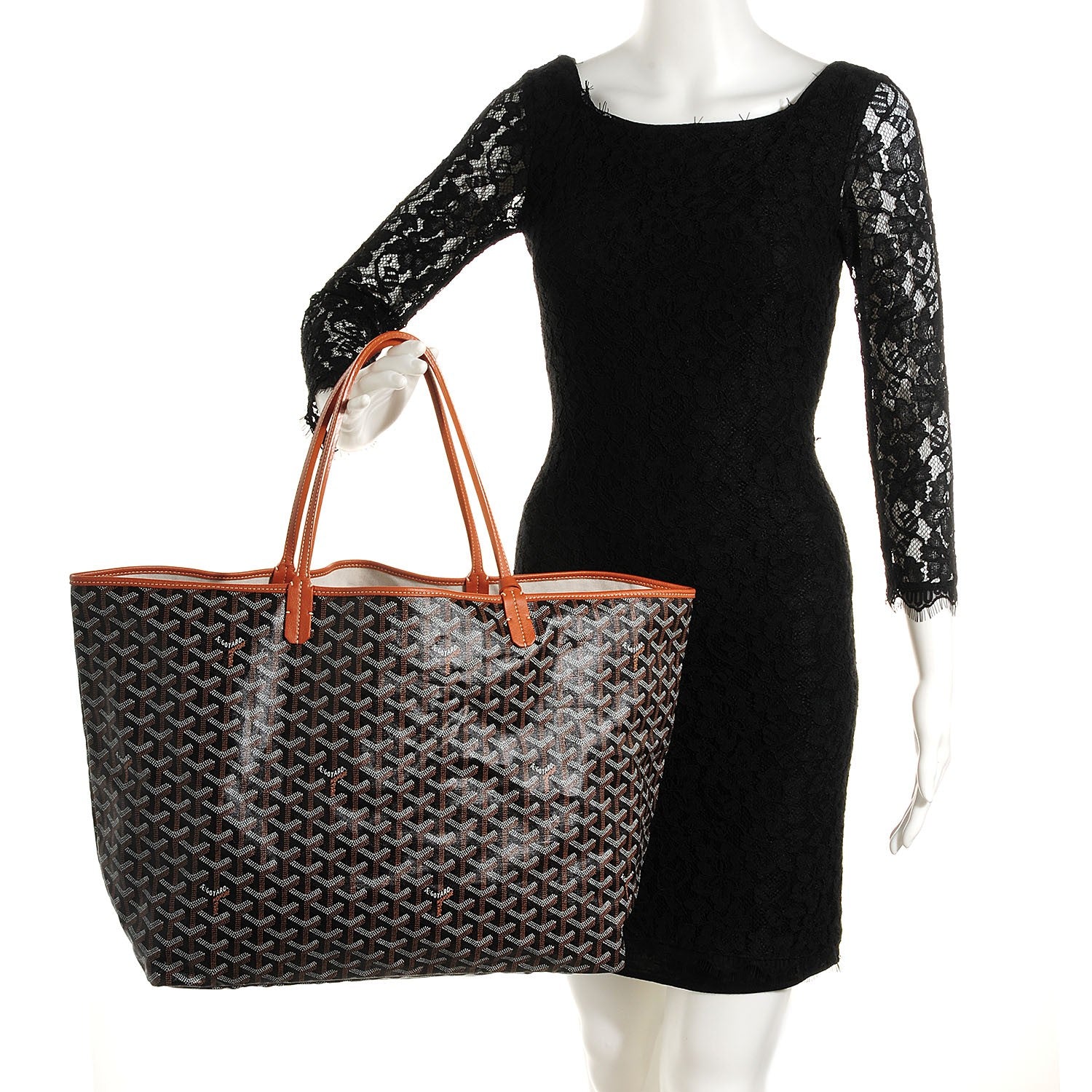 Goyard Goyardine Saint Louis GM Black Gold 2 of 9
