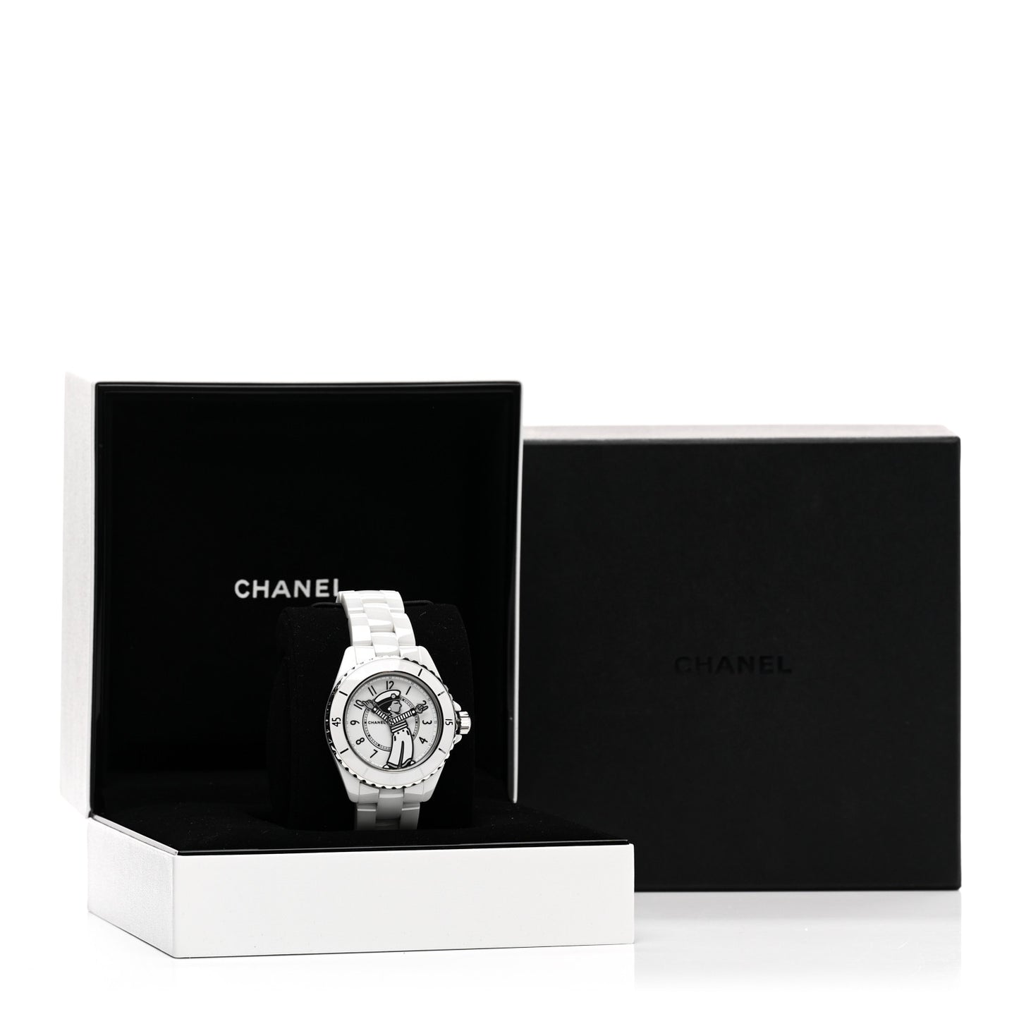 Stainless Steel Ceramic 38mm J12 Limited Edition Mademoiselle La Pausa Automatic Watch White