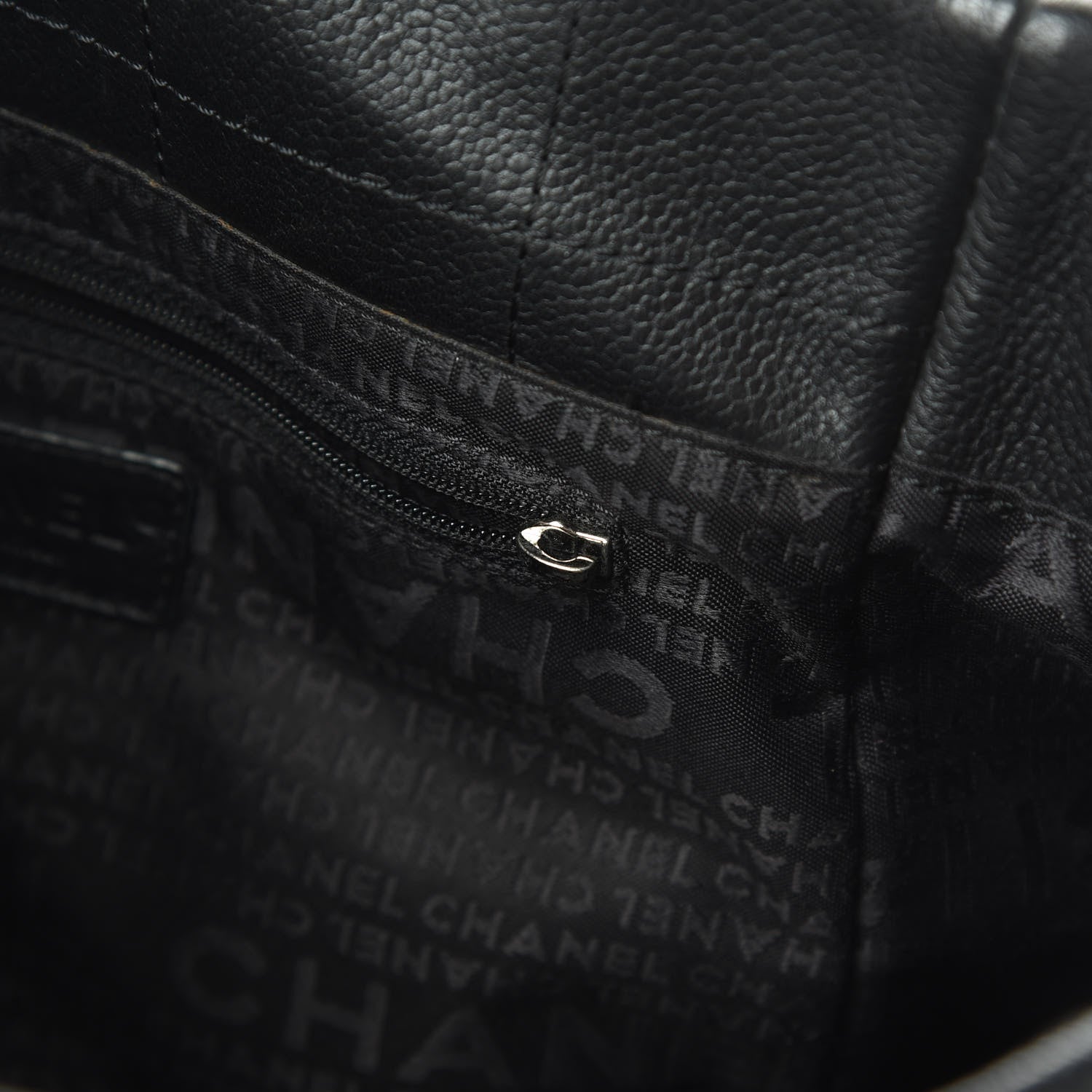 Chanel Caviar Square Stitched Tote Black 14 of 14