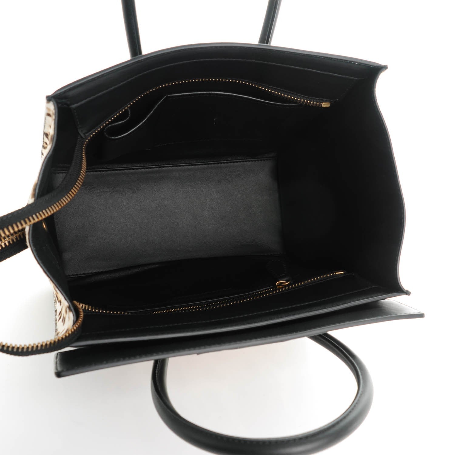 Celine Leopard Pony Hair Micro Luggage Black 6 of 8