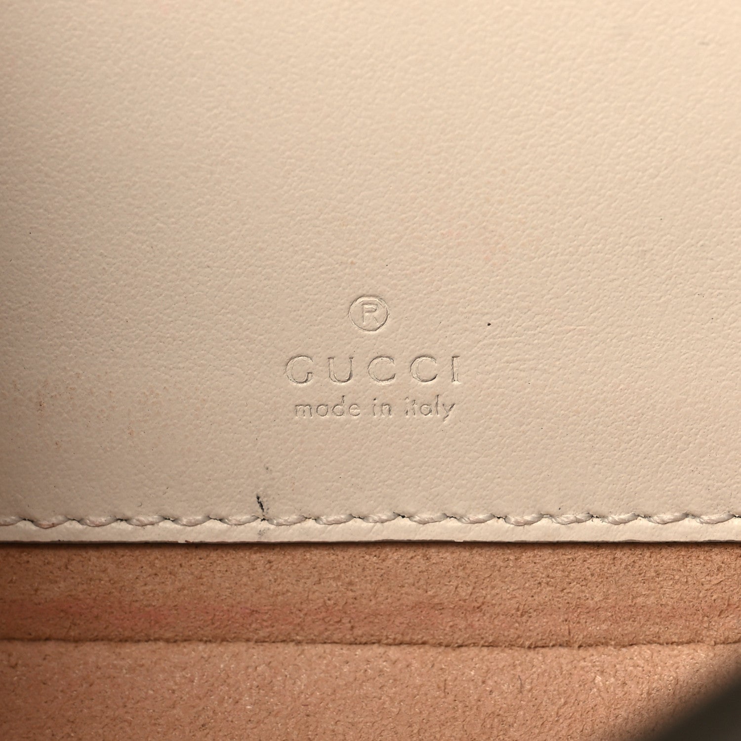 Gucci Calfskin Matelasse Mini GG Marmont Shoulder Bag With Card Holder White Black 7 of 14