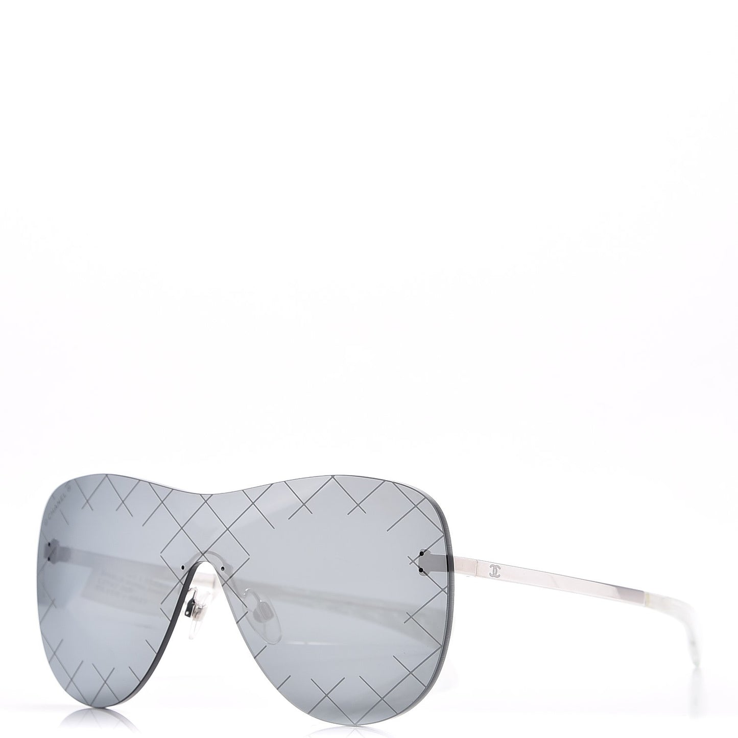 Shield Runway Sunglasses 2747 Silver Grey