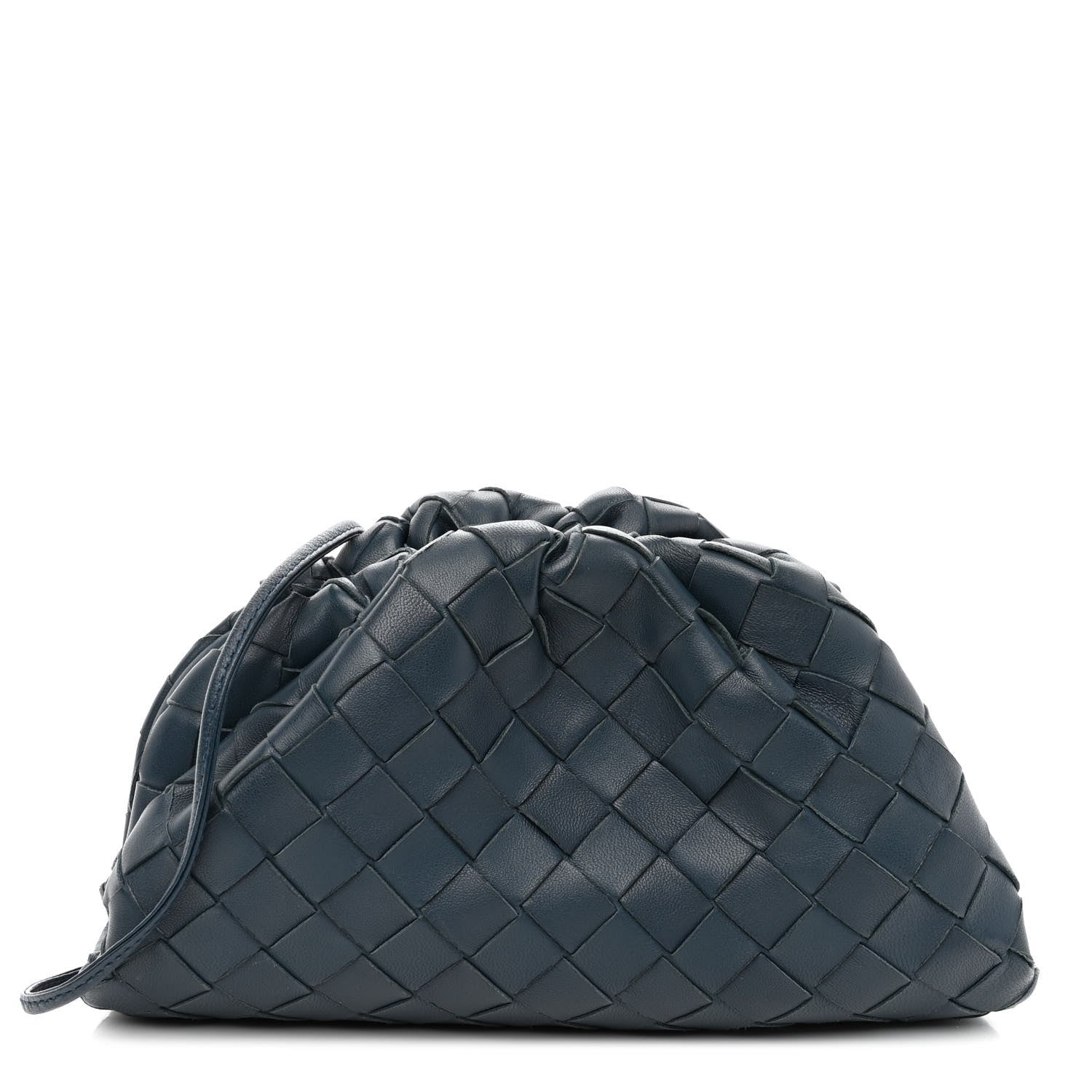 Bottega Veneta Nappa Intrecciato The Mini Pouch Deep Blue 1 of 9