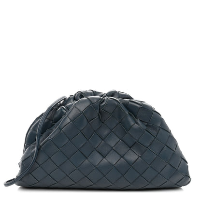 Bottega Veneta Nappa Intrecciato The Mini Pouch Deep Blue 1 of 9