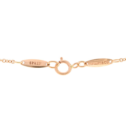 Tiffany 18K Rose Gold 9mm Elsa Peretti Bean Pendant Necklace 4 of 5