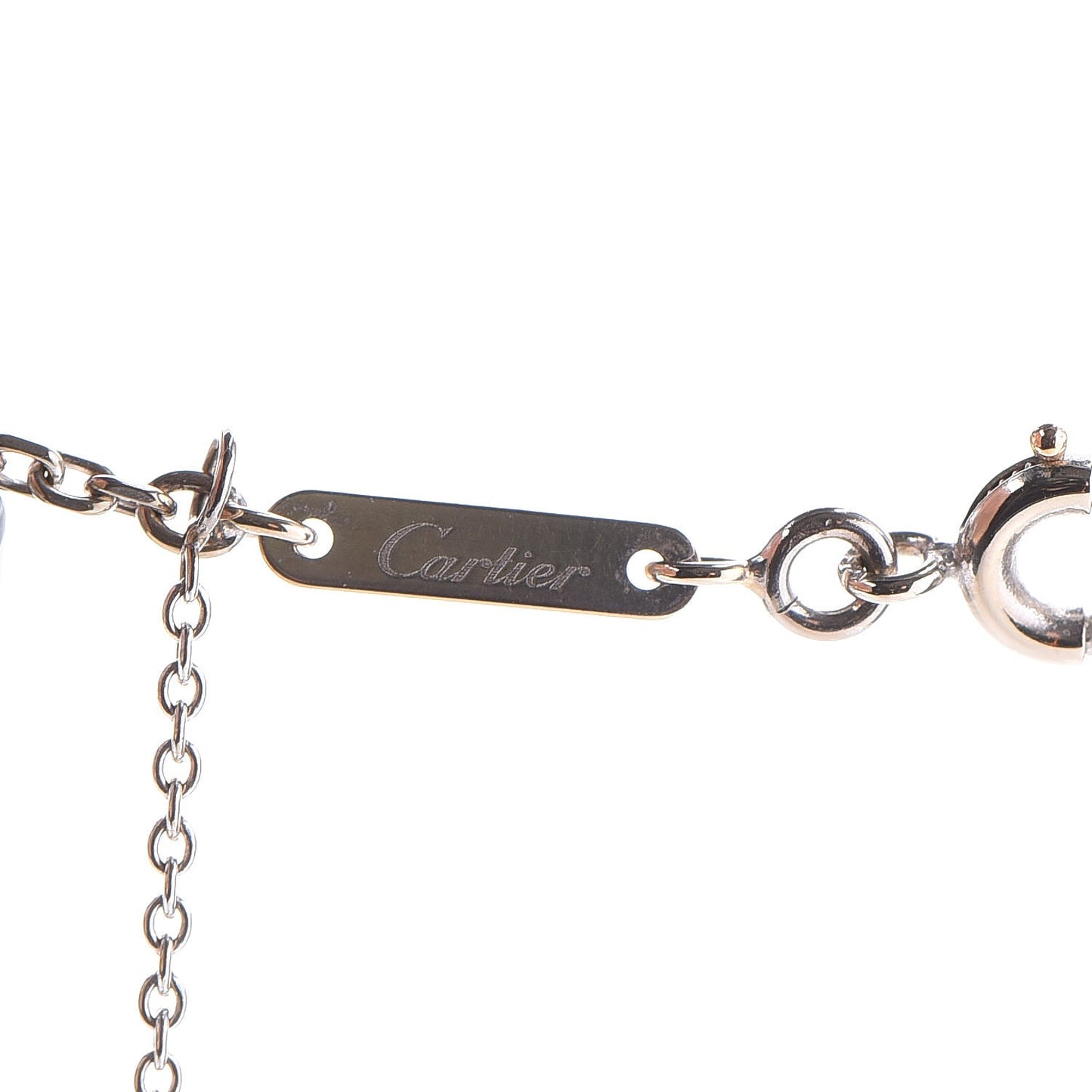 18K White Gold Medium Hearts and Symbols Necklace