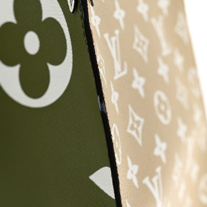 Louis Vuitton Monogram Giant Onthego GM Kaki Beige 12 of 12
