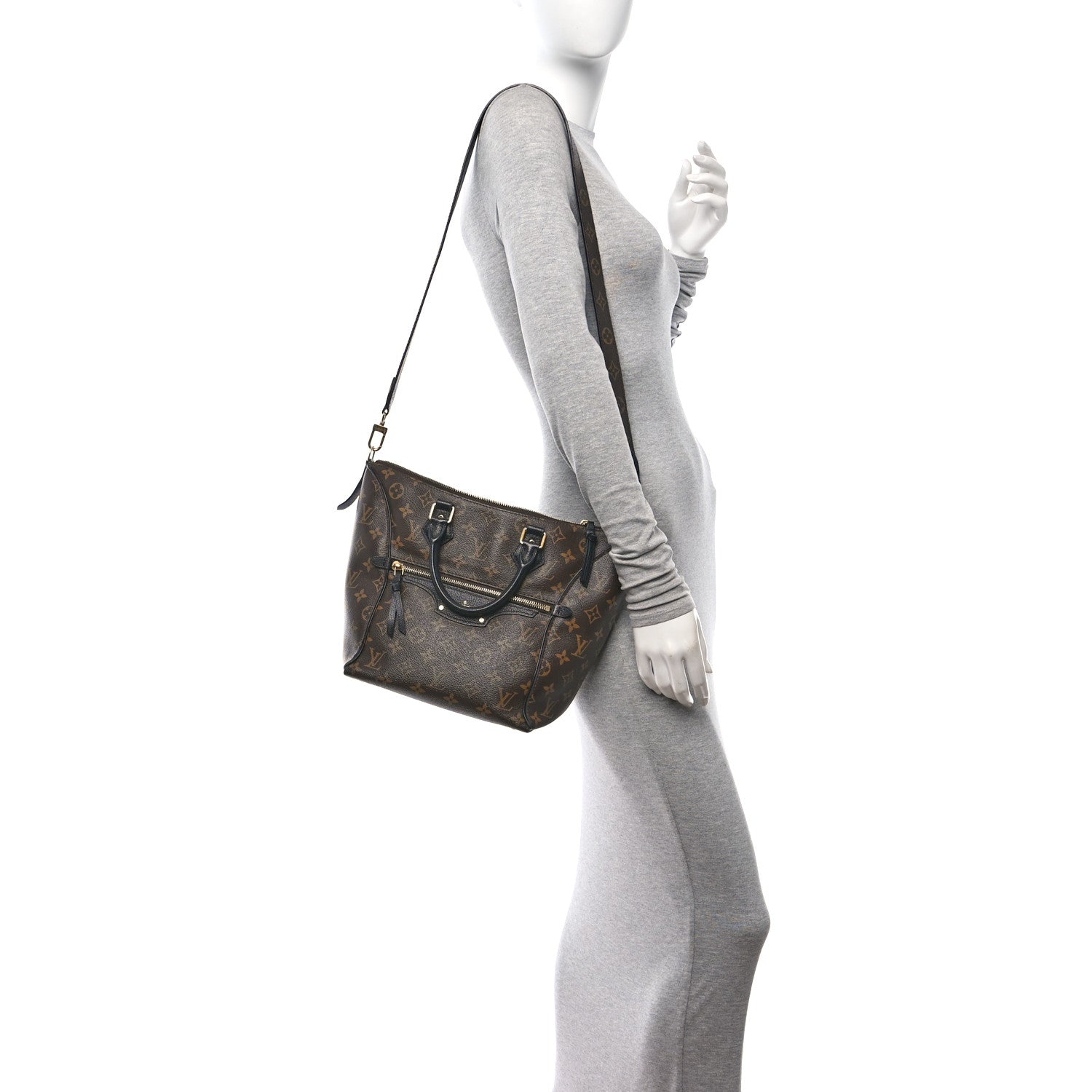 Louis Vuitton Monogram Tournelle PM Black 2 of 10