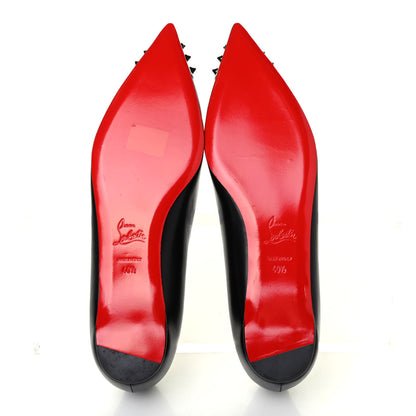 Christian Louboutin Kid Patent Geo Spike Flats 40.5 Black 4 of 4
