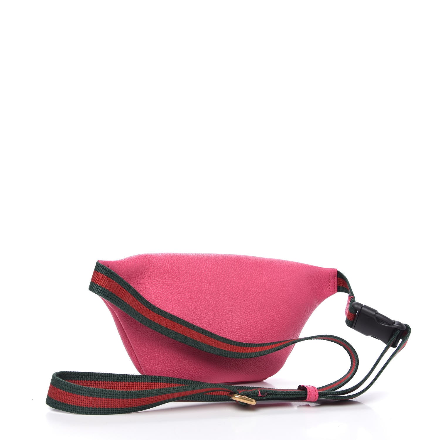 Gucci Grained Calfskin Small Logo Belt Bag Box Pink Green 3 of 11