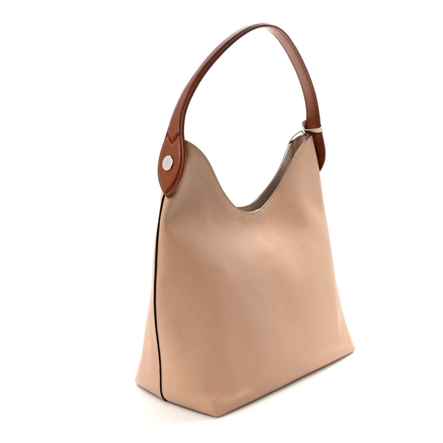 Calfskin Lockme Hobo Beige