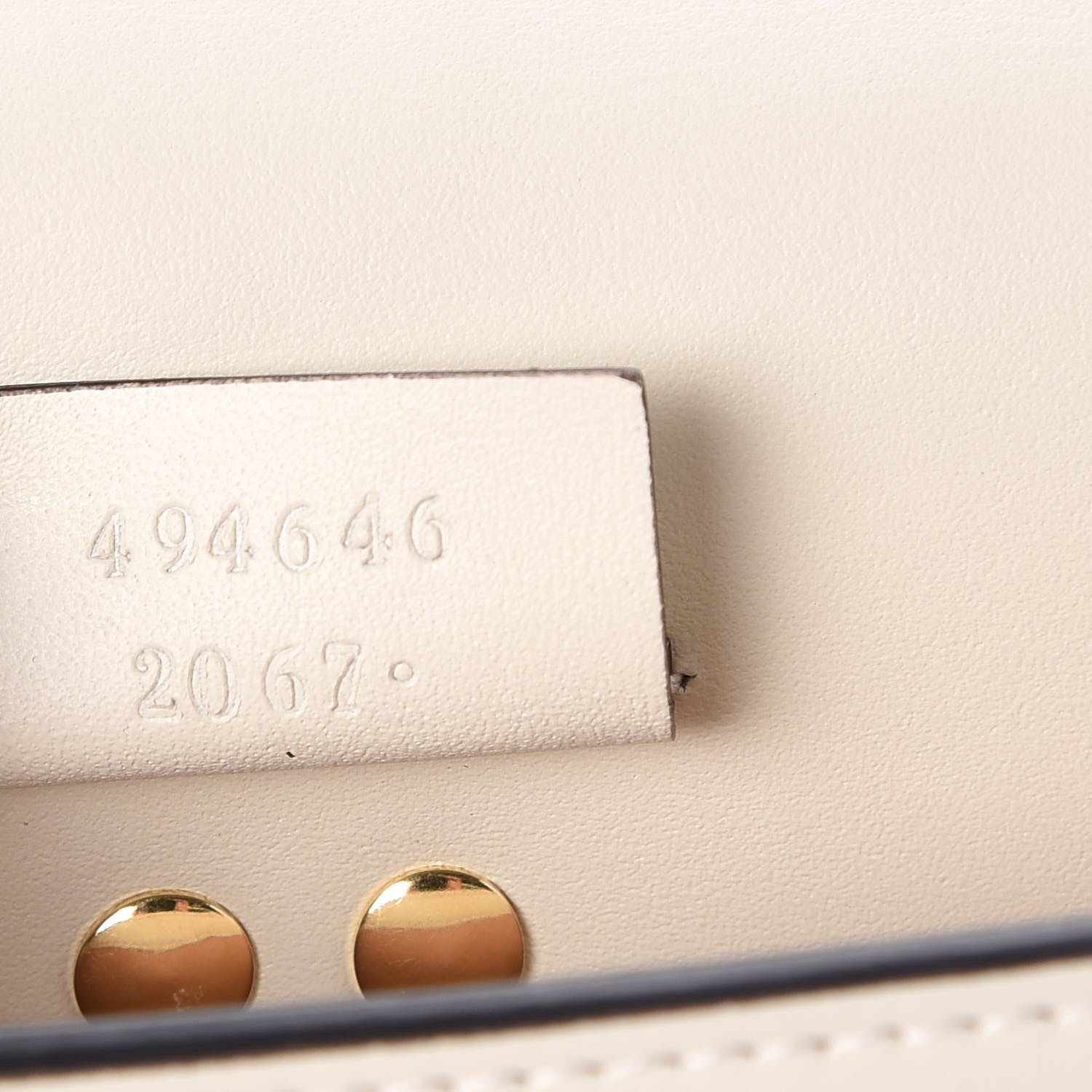 Gucci Calfskin Super Mini Sylvie Chain Shoulder Bag White 8 of 10