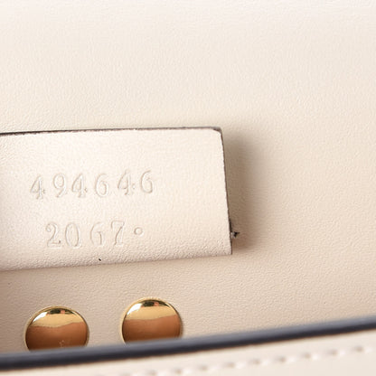 Gucci Calfskin Super Mini Sylvie Chain Shoulder Bag White 8 of 10