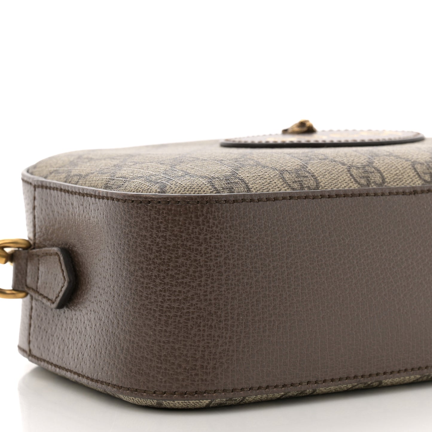 GG Supreme Monogram Web Neo Vintage Shoulder Bag Beige New Acero Crop