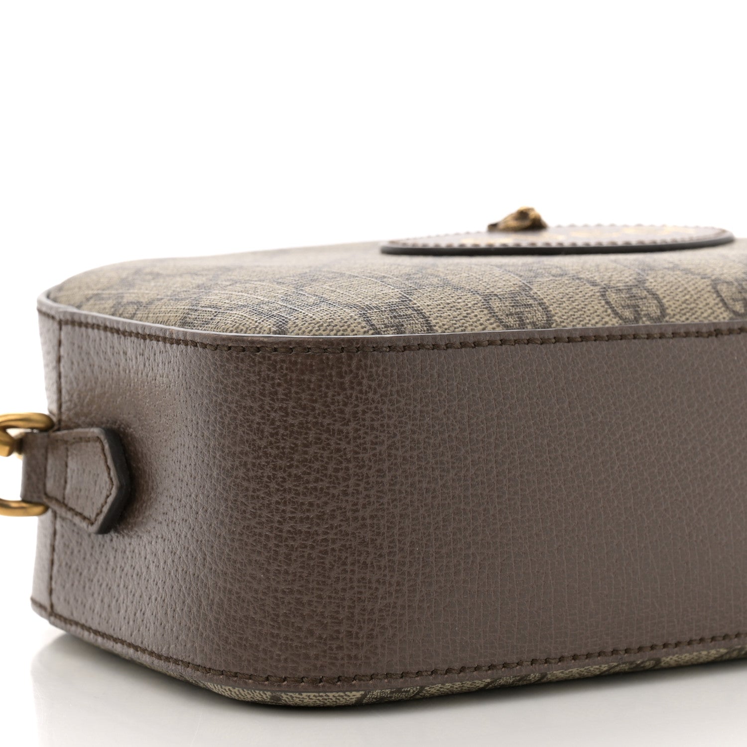 Gucci GG Supreme Monogram Web Neo Vintage Shoulder Bag Beige New Acero Crop 9 of 13