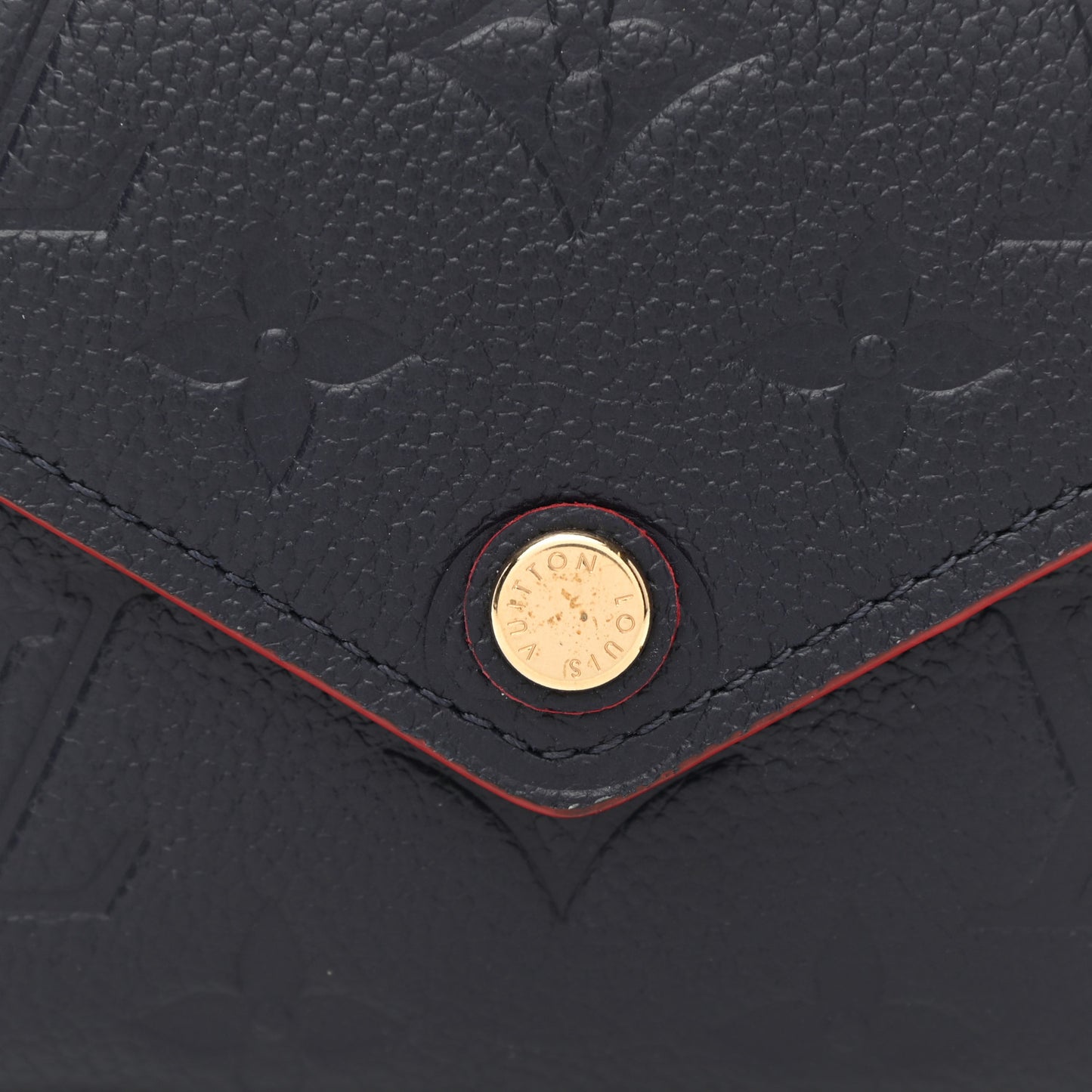 Empreinte Victorine Wallet Marine Rouge