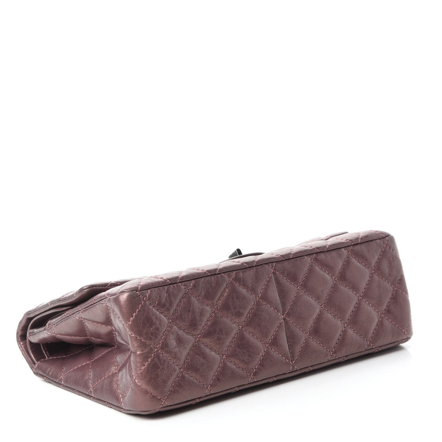 Metallic Aged Calfskin Quilted 2.55 Reissue 226 Flap Rose Fonce