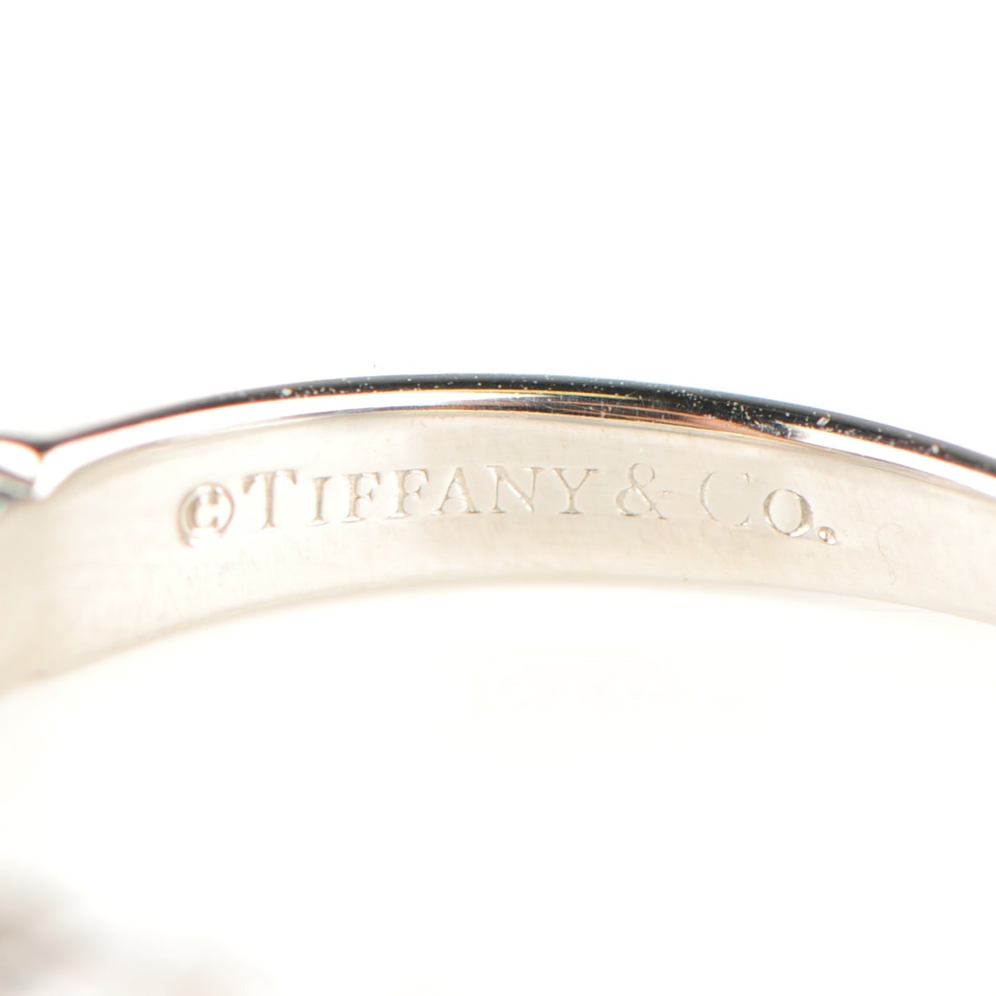 Platinum Diamond 3mm Shared Setting Band Ring 7.5