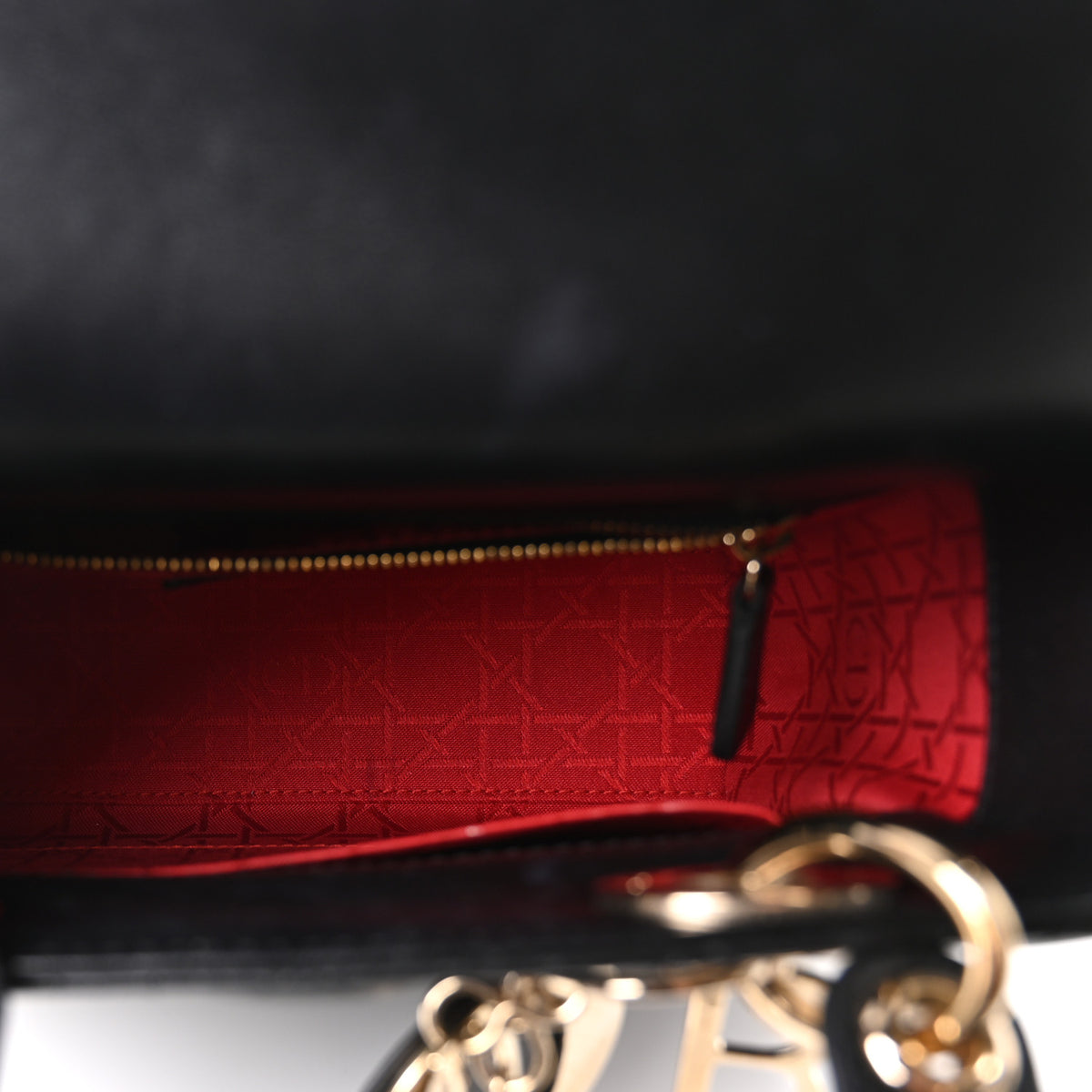 Lambskin Cannage Small My ABCDior Lady Dior Black