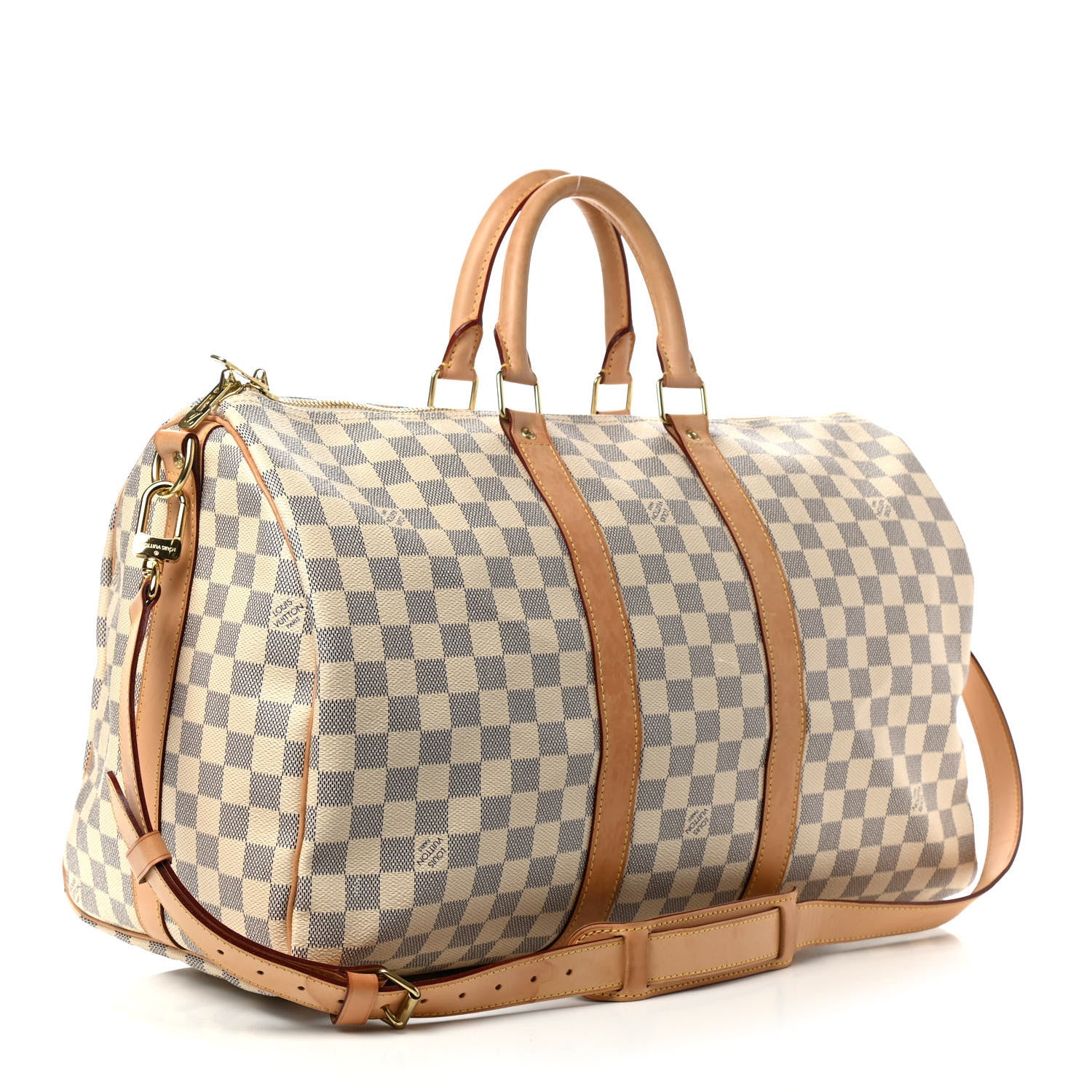 Louis Vuitton Damier Azur Keepall Bandouliere 45 3 of 12