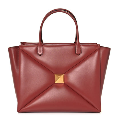 Valentino Garavani Nappa Large One Stud Handbag Gingerbread 1 of 11