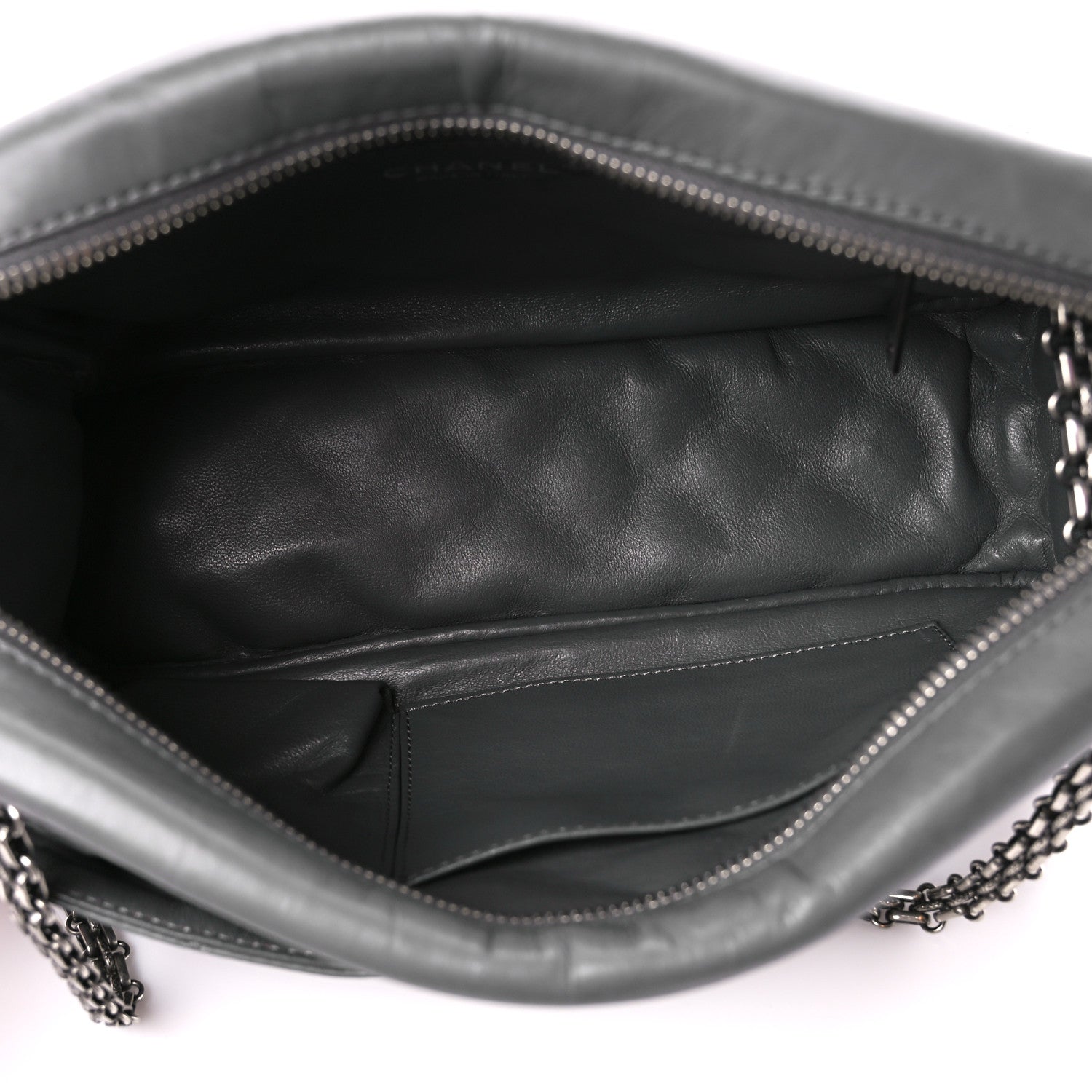Chanel Aged Calfskin Quilted Medium Reissue Camera Case Grey 5 of 13