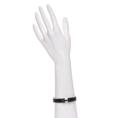 Hermes Enamel Narrow Clic Clac H Bracelet GM Black 2 of 5