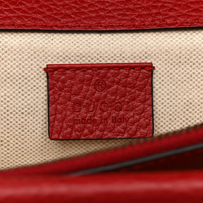 Gucci Dollar Calfskin Swarovski Crystal Small Dionysus Shoulder Bag Hibiscus Red 6 of 13